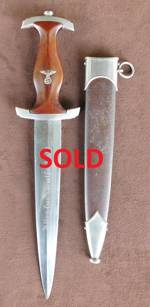 Rare SA Dagger w/Early Pattern Blade Motto, Grip Eagle, and no SA Grip Insert (#29981)
